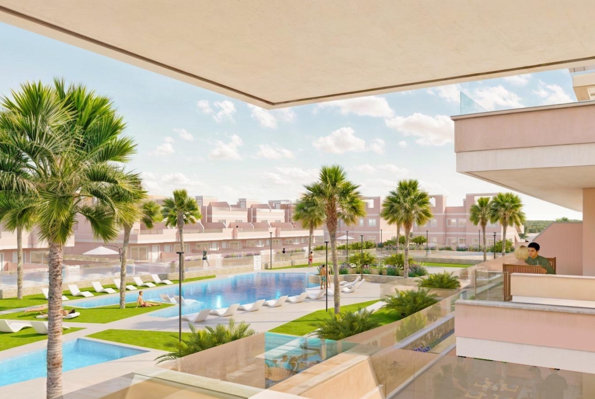 BUNGALOWS DE OBRA NUEVA EN PILAR DE LA HORADADA CON JARDIN DE 57 M2 Y TERRAZA DE 33 M2. GARAJE INCLUIDO. 3 DORM. 2 BAÑOS.