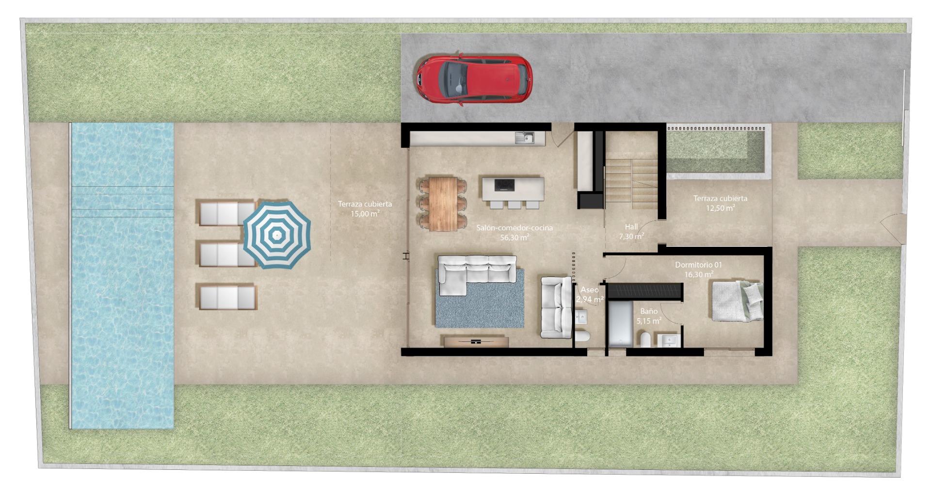 3-9-6 VILLA MYKONOS EN LA ZENIA! MODERNA VILLA DE LUJO DE OBRA NUEVA A SOLO 260 M DE LA PLAYA