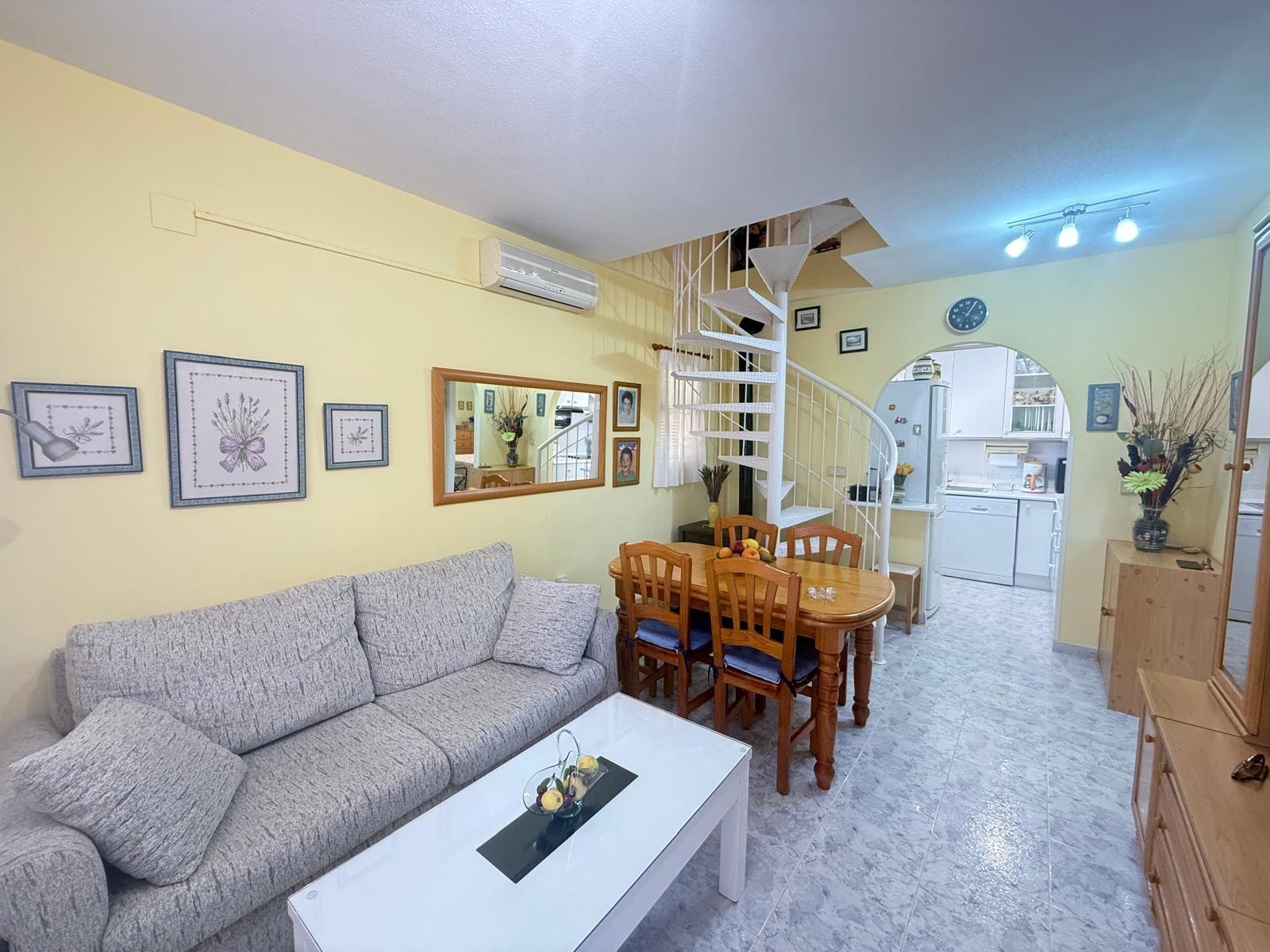 4-1-102 Great High Bungalow in Playa Flamenca: 3 bedrooms, 1 bathroom, 3 storage rooms, pool.