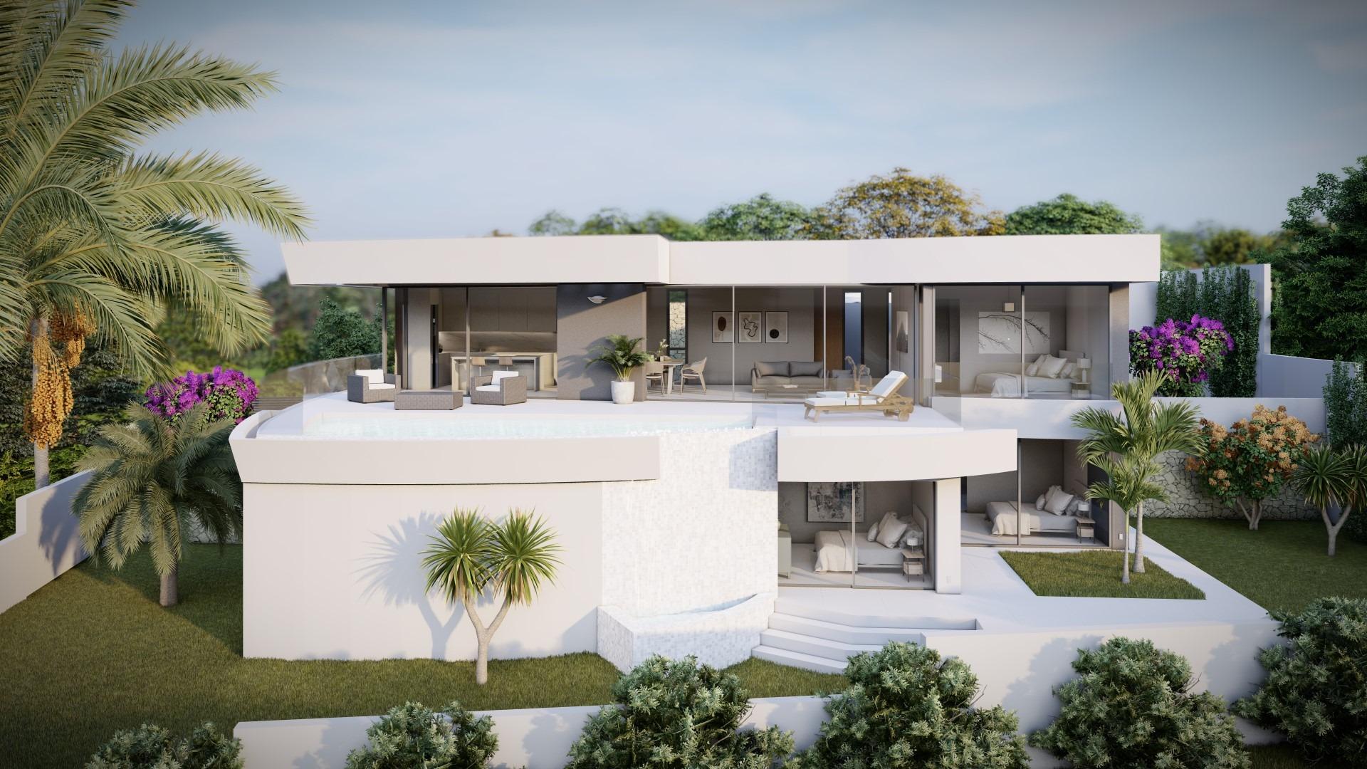 Luxe villa met uitzicht op zee