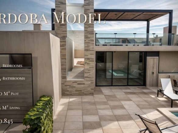 VILLA DE LUJO EN (LA PINILLA) MURCIA. PISCINA. 3 DORM. 4 BAÑOS. PARCELA 300 M2. SOLARIUM 100 M2.