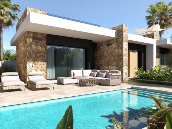 VILLAS “NOVA” OBRA NUEVA. 3 DORM. 2 BAÑOS. PARCELA 263 M2. PISCINA PRIVADA. PARKING.