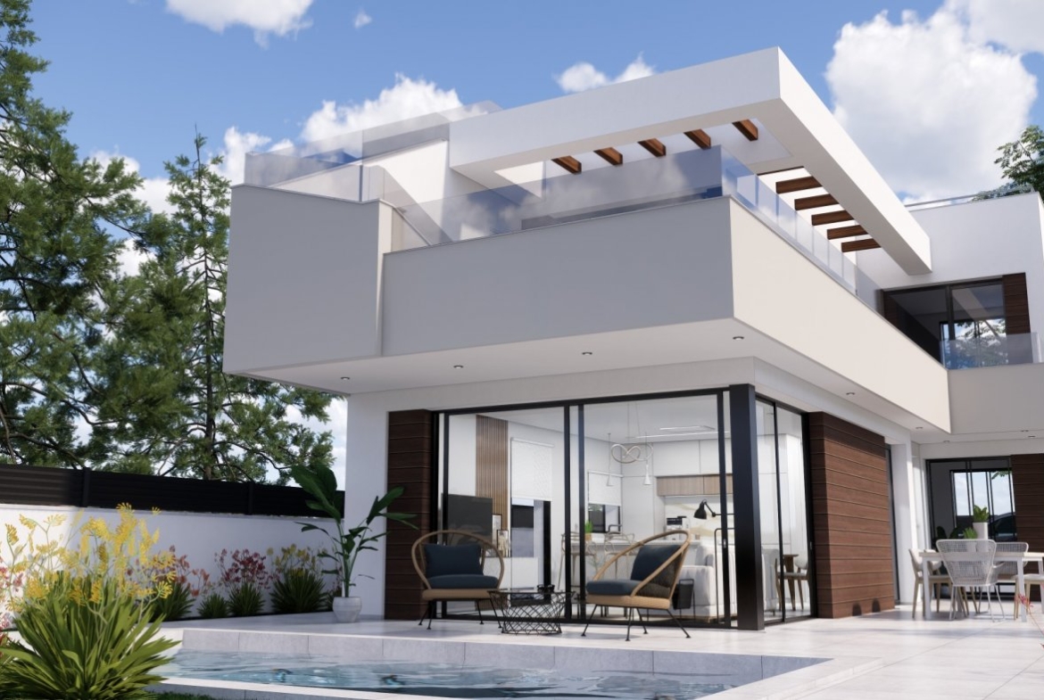 NIEUWE BUILD VILLAS IN PILAR DE LA HORADADA OVER DE GOLF CURSE