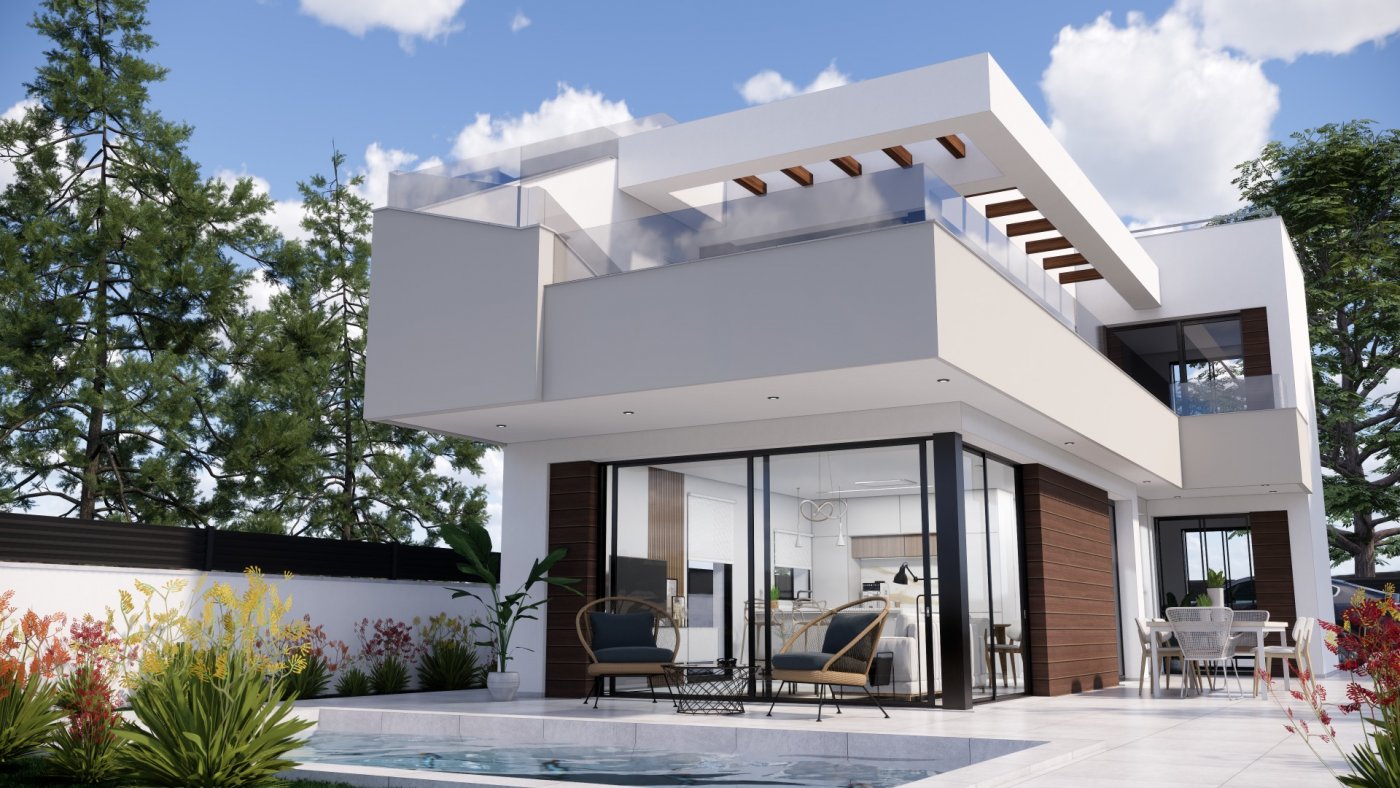 4-10-18 NIEUWE BUILD VILLAS IN PILAR DE LA HORADADA OVER DE GOLF CURSE