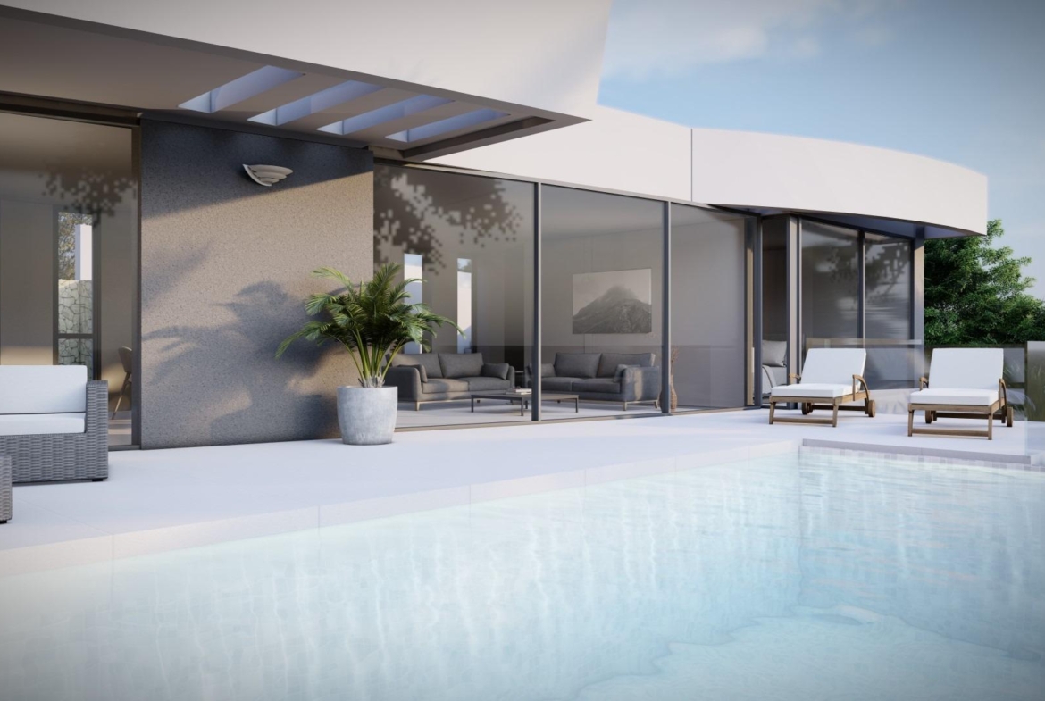 Luxe villa met uitzicht op zee