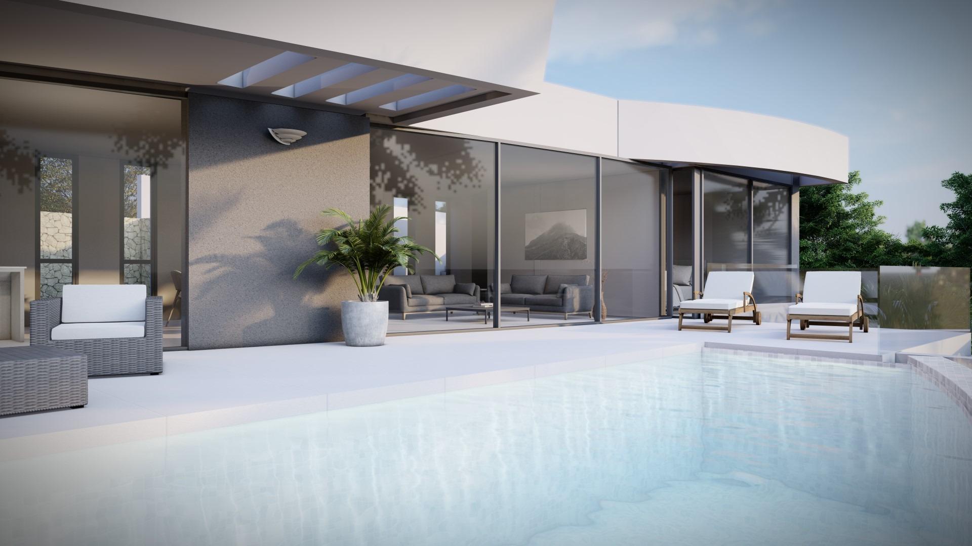 Luxe villa met uitzicht op zee