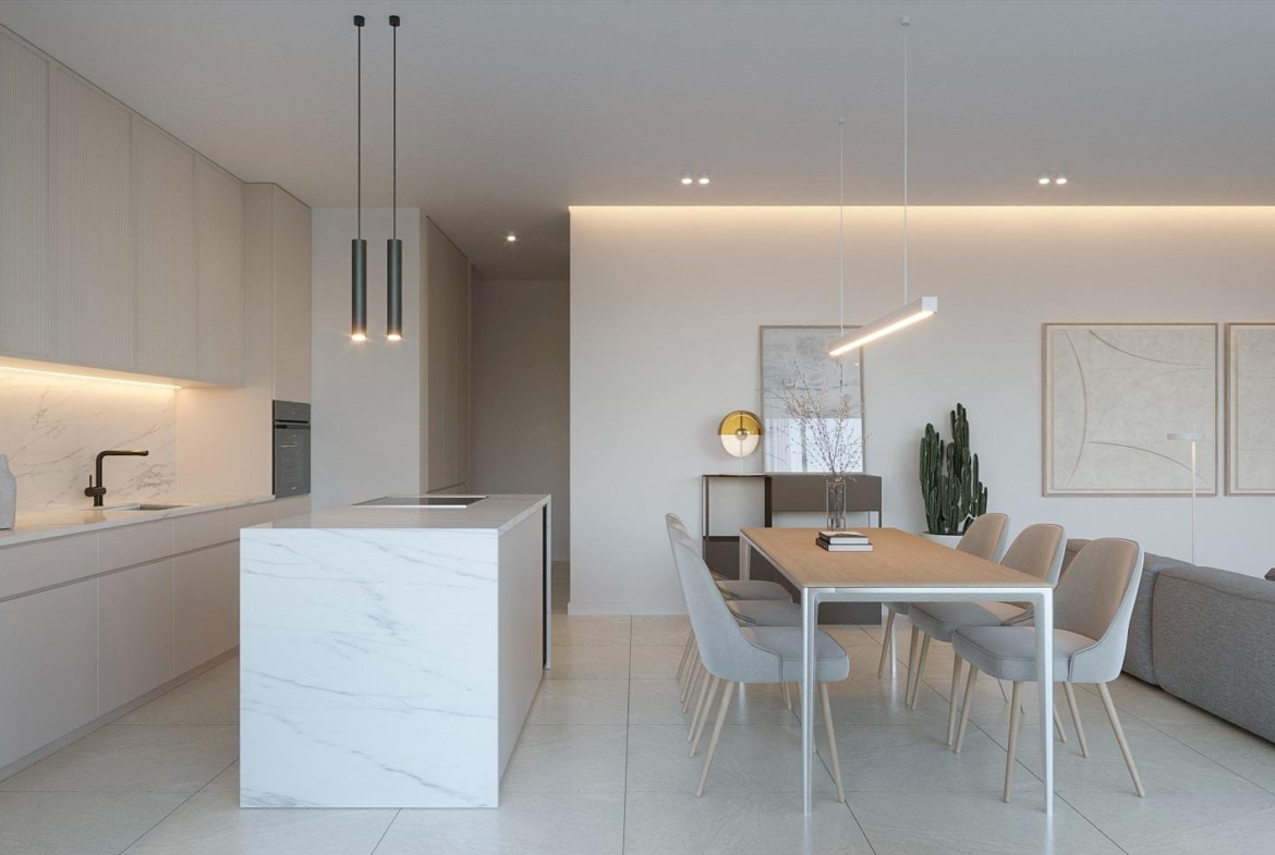 New apartments in complete urbanization and sea views
