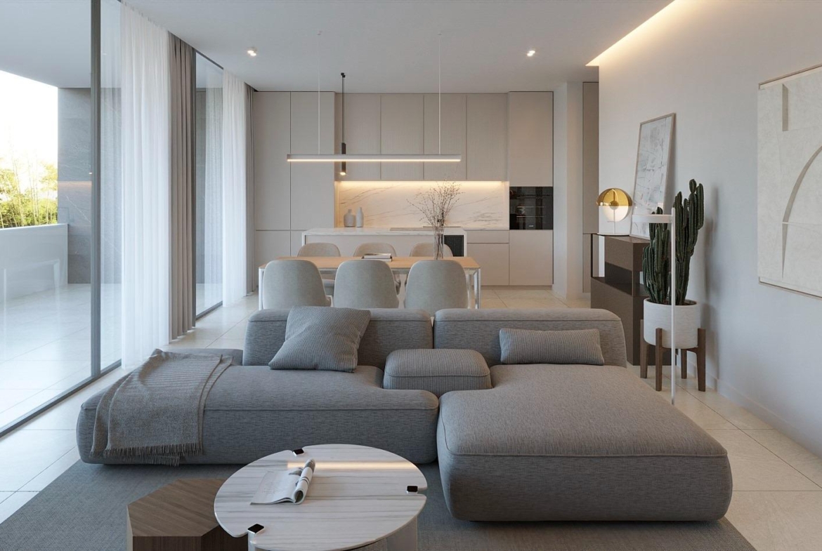 New apartments in complete urbanization and sea views