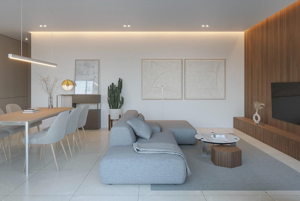 New apartments in complete urbanization and sea views