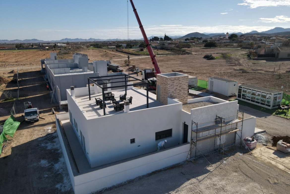 VILLA DE LUJO EN (LA PINILLA) MURCIA. PISCINA. 3 DORM. 4 BAÑOS. PARCELA 300 M2. OPLOSMIDDEL 100 M2.