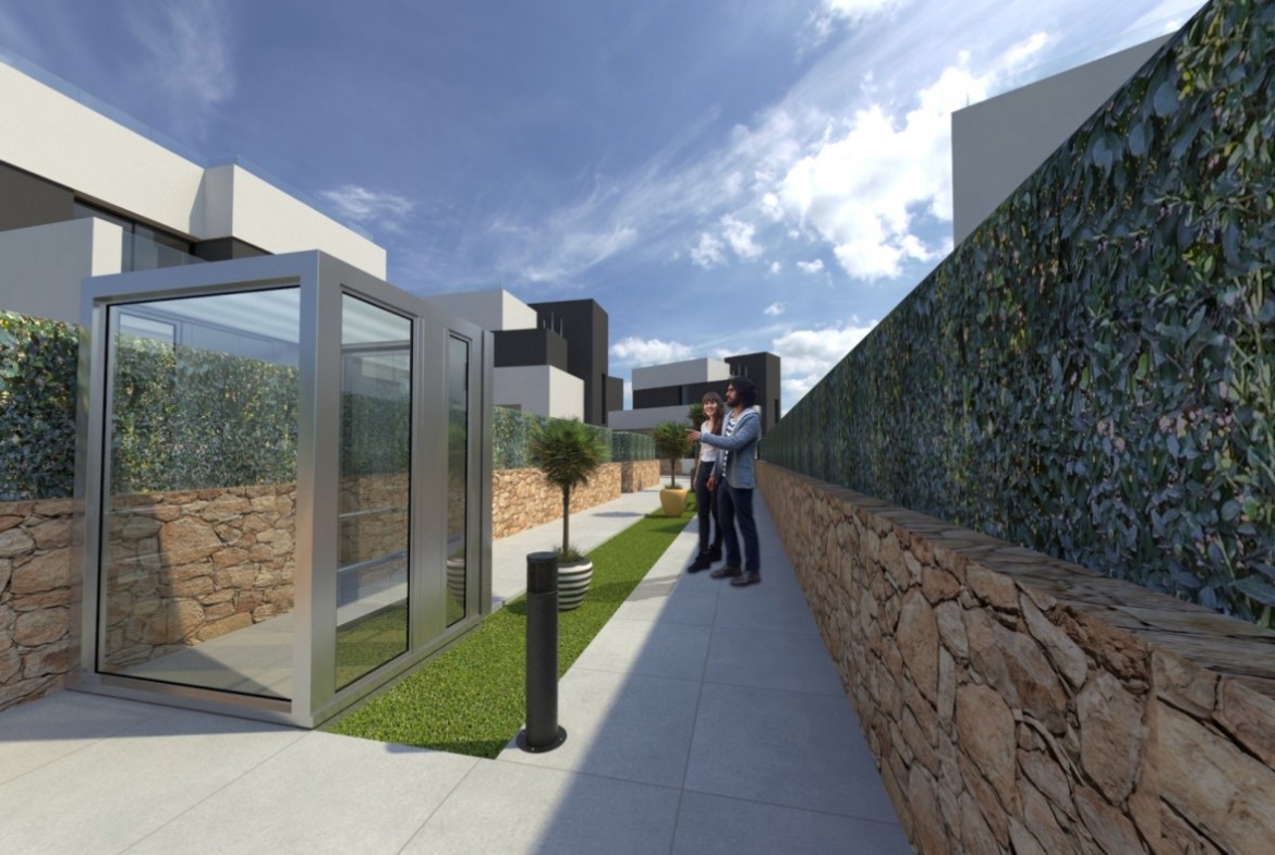 Villas de obra nueva con piscina en La Nucia