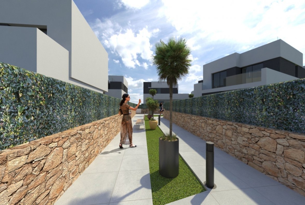 Villas de obra nueva con piscina en La Nucia