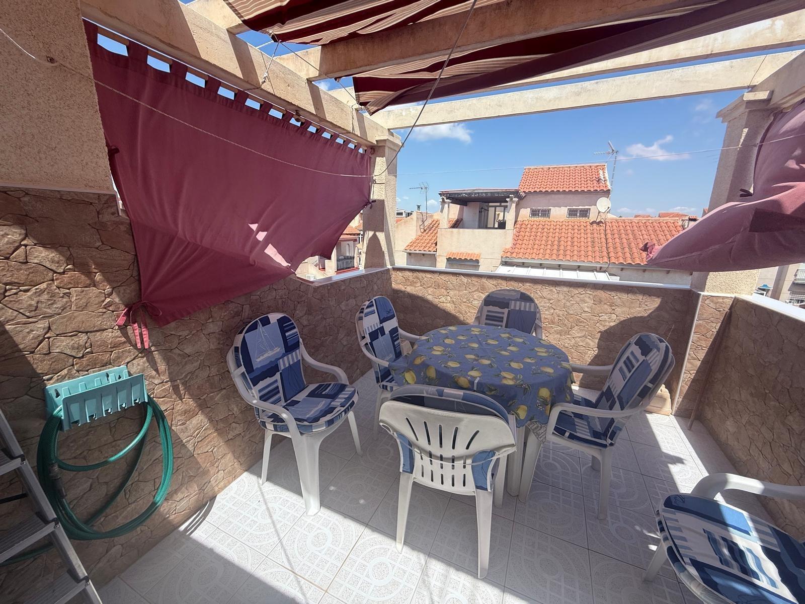 4-18-58 Great High Bungalow in Playa Flamenca: 3 bedrooms, 1 bathroom, 3 storage rooms, pool.
