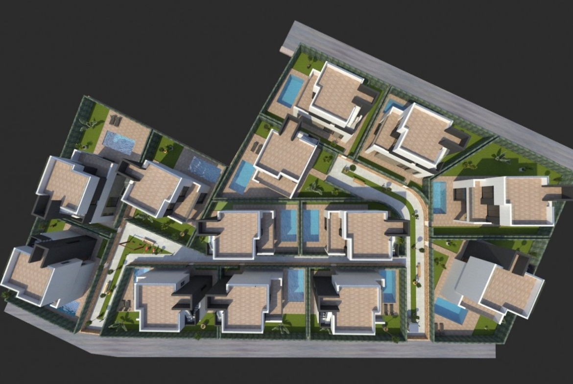 Villas de obra nueva con piscina en La Nucia
