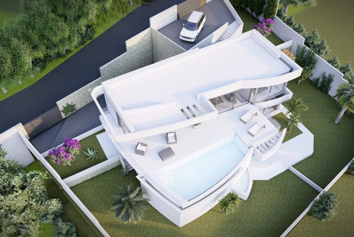 Luxe villa met uitzicht op zee