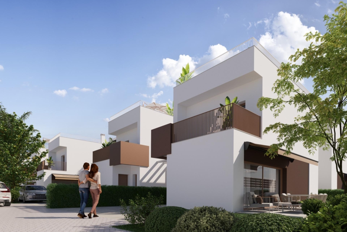 New single-family homes with private pool