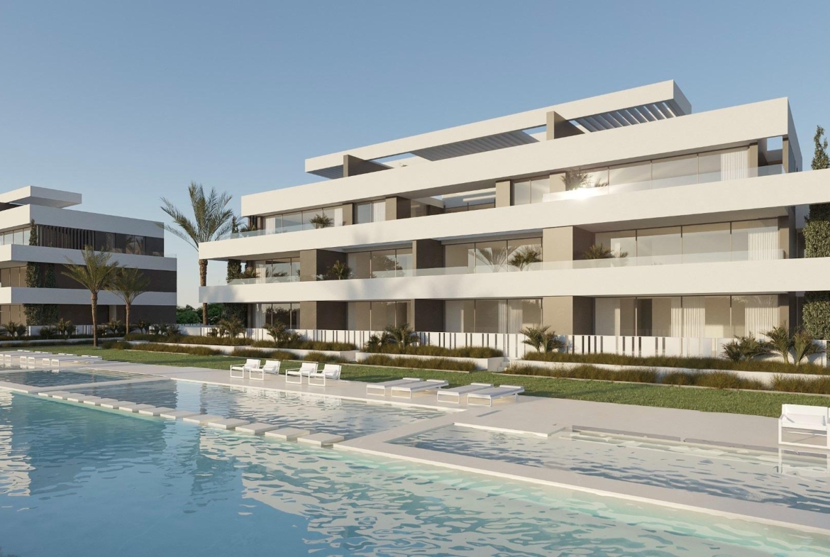 New apartments in complete urbanization and sea views
