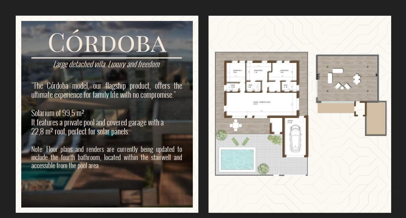 VILLA DE LUJO EN (LA PINILLA) MURCIA. PISCINA. 3 DORM. 4 BAÑOS. PARCELA 300 M2. OPLOSMIDDEL 100 M2.
