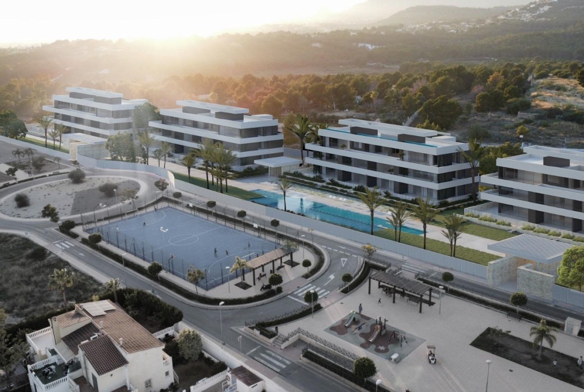 New apartments in complete urbanization and sea views