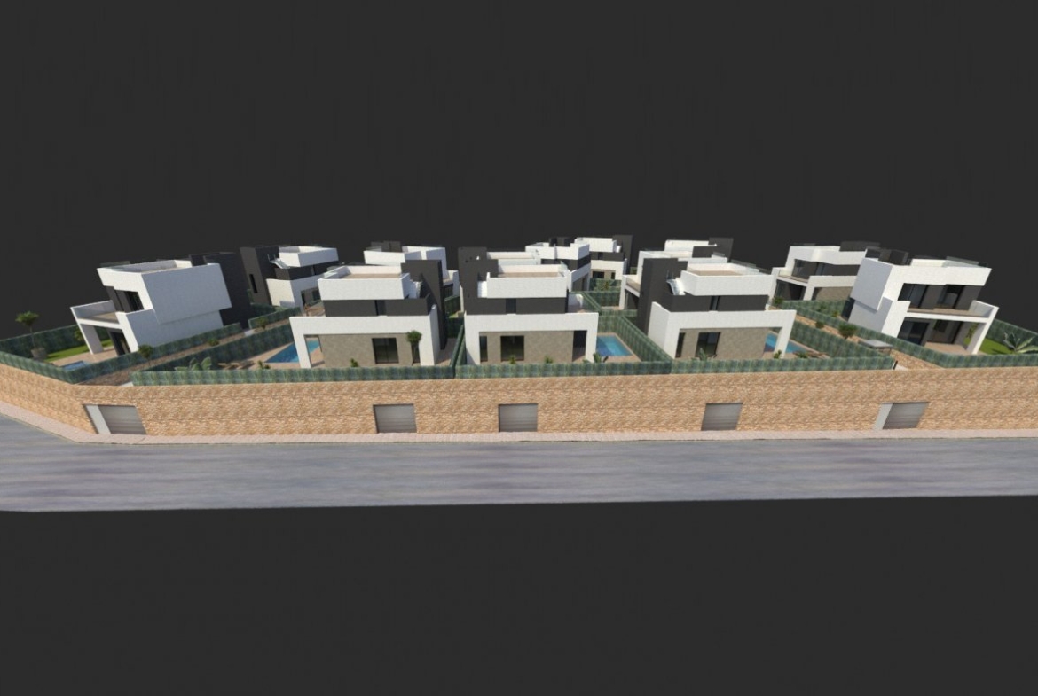 Villas de obra nueva con piscina en La Nucia