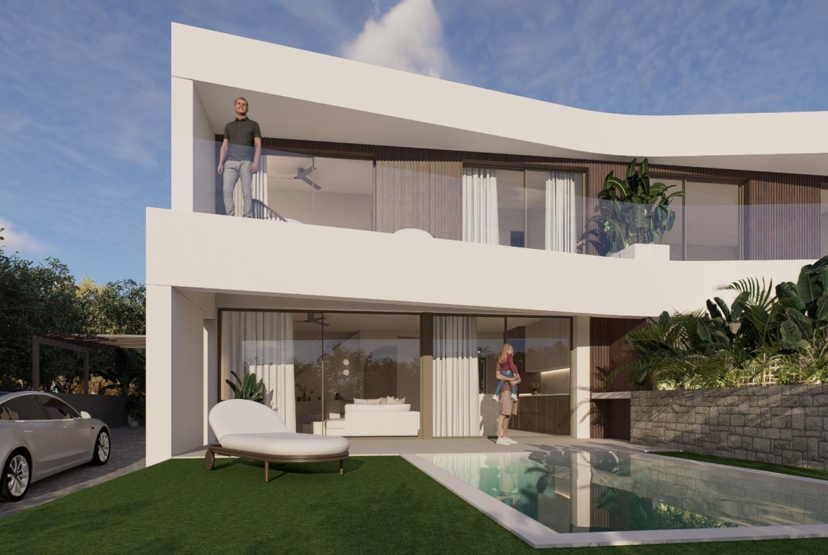OBRA NUEVA EN GRAN ALACANT. DRIE DOLLAR. JARDIN Y PROPIA PISCINA. MODELO BELLAS.