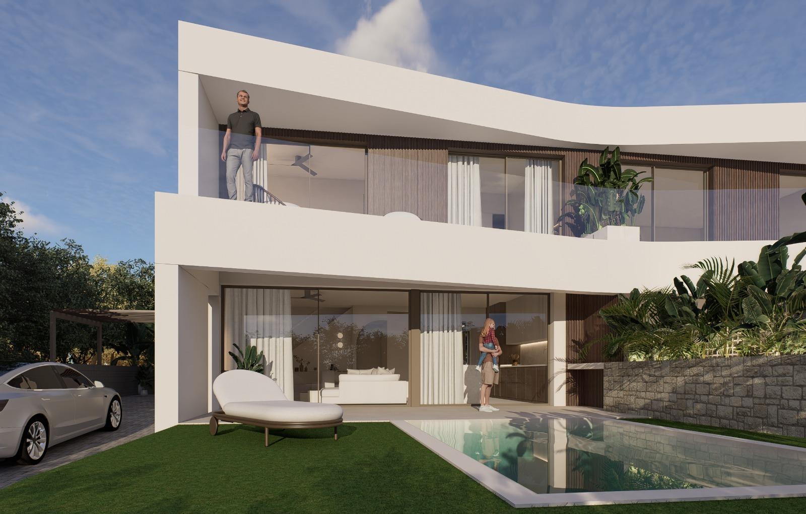 4-3-101 OBRA NUEVA EN GRAN ALACANT. DRIE DOLLAR. JARDIN Y PROPIA PISCINA. MODELO BELLAS.