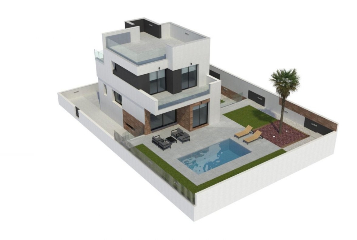 Villas de obra nueva con piscina en La Nucia