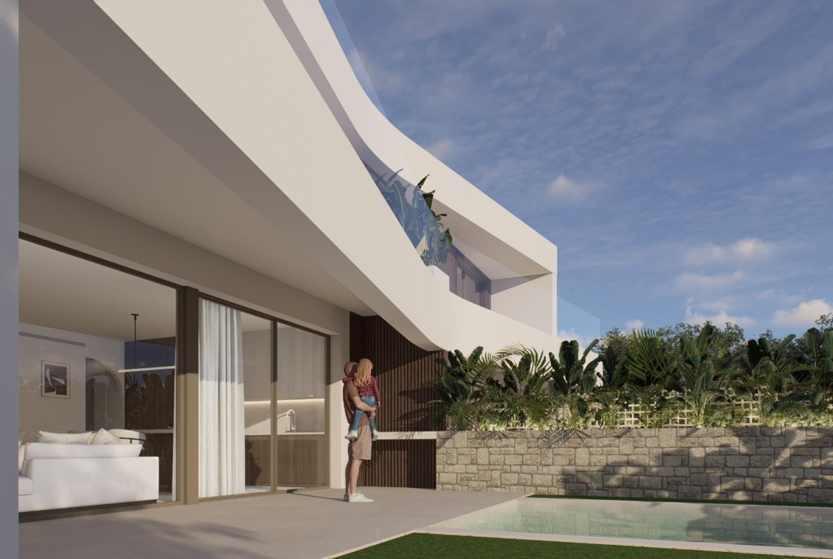 OBRA NUEVA EN GRAN ALACANT. DRIE DOLLAR. JARDIN Y PROPIA PISCINA. MODELO BELLAS.