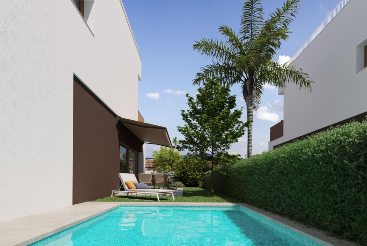 New single-family homes with private pool