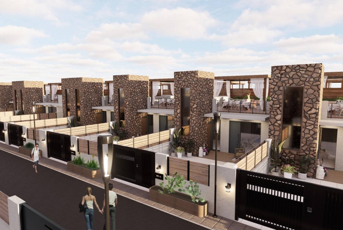 VILLA DE LUJO EN (LA PINILLA) MURCIA. PISCINA. 3 DORM. 4 BAÑOS. PARCELA 300 M2. OPLOSMIDDEL 100 M2.