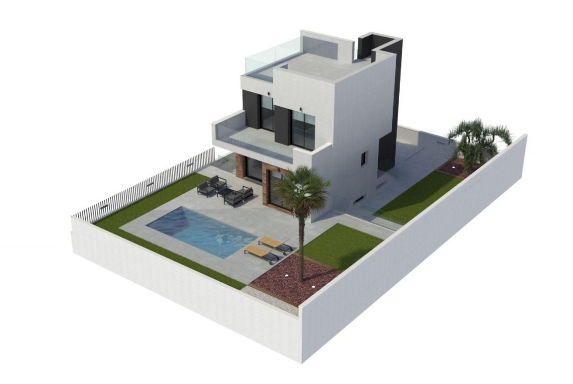 Villas de obra nueva con piscina en La Nucia