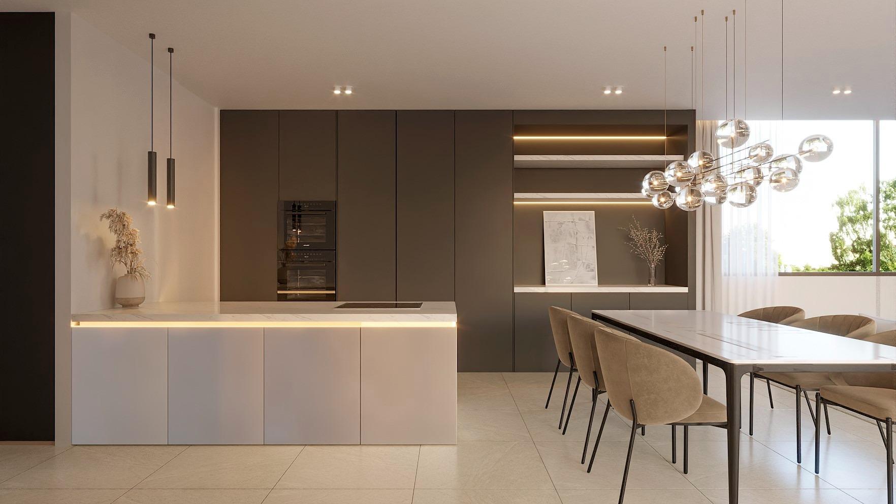 4-5-54 New apartments in complete urbanization and sea views
