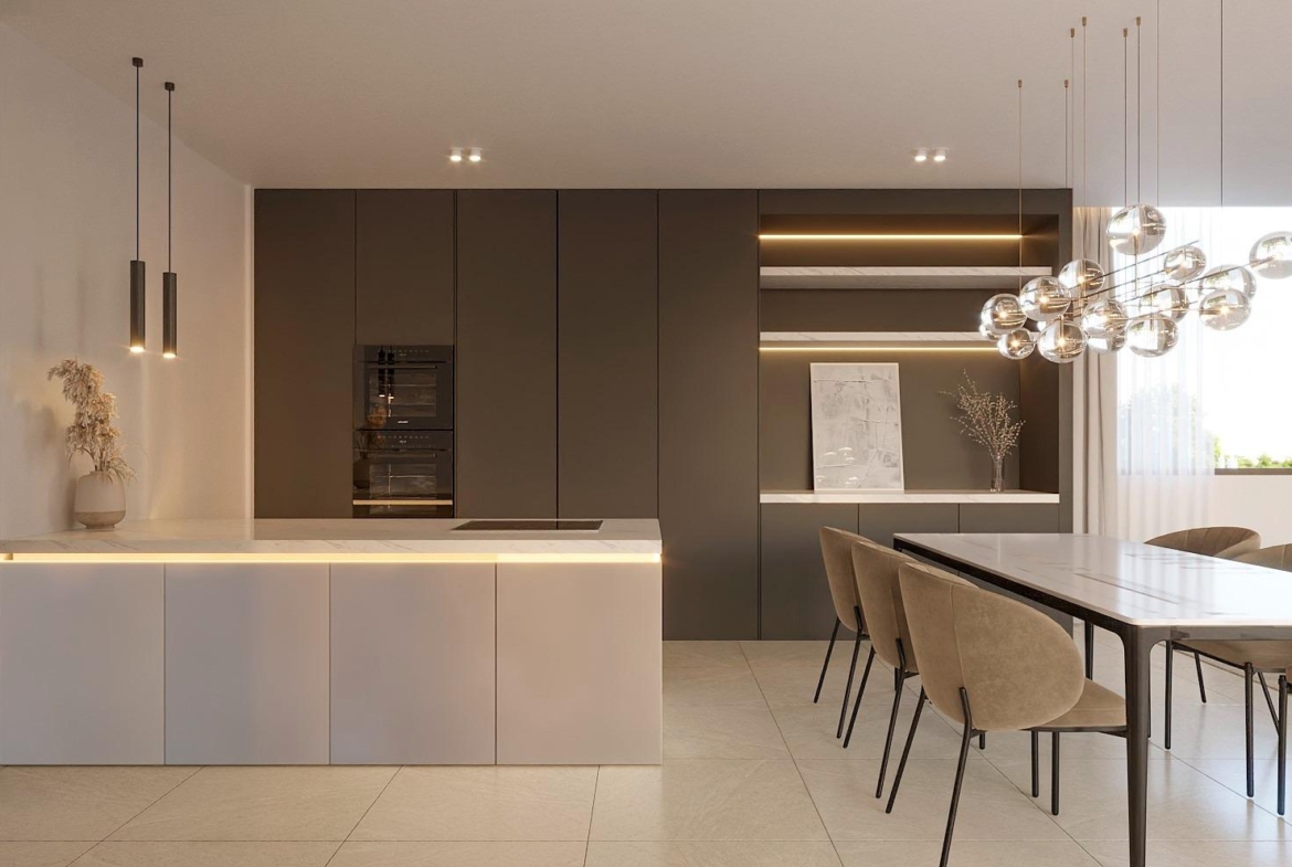 New apartments in complete urbanization and sea views