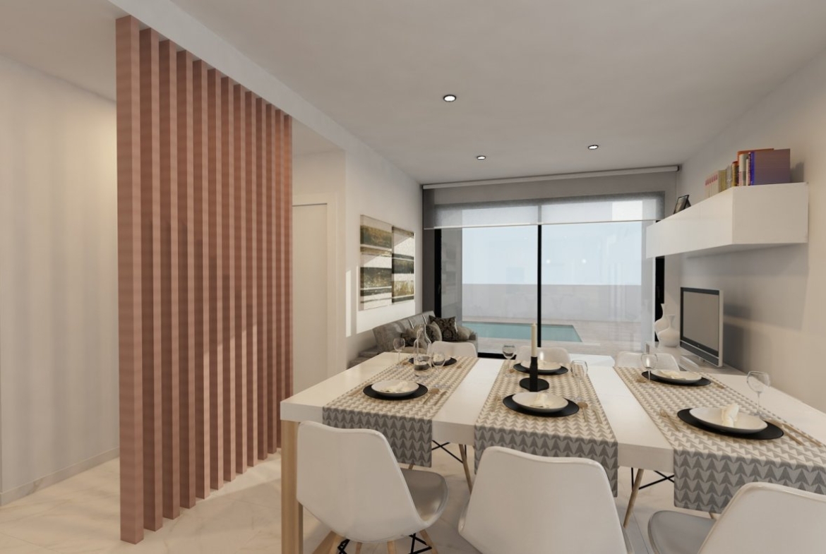 Villas de obra nueva con piscina en La Nucia