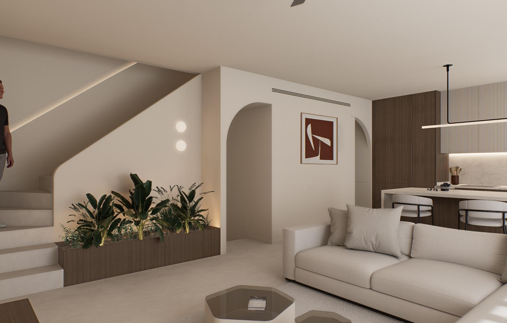 4-6-98 OBRA NUEVA EN GRAN ALACANT. DRIE DOLLAR. JARDIN Y PROPIA PISCINA. MODELO BELLAS.