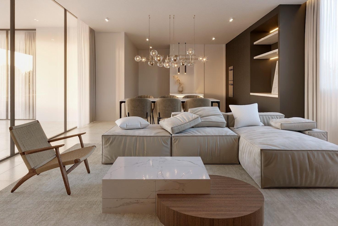 New apartments in complete urbanization and sea views