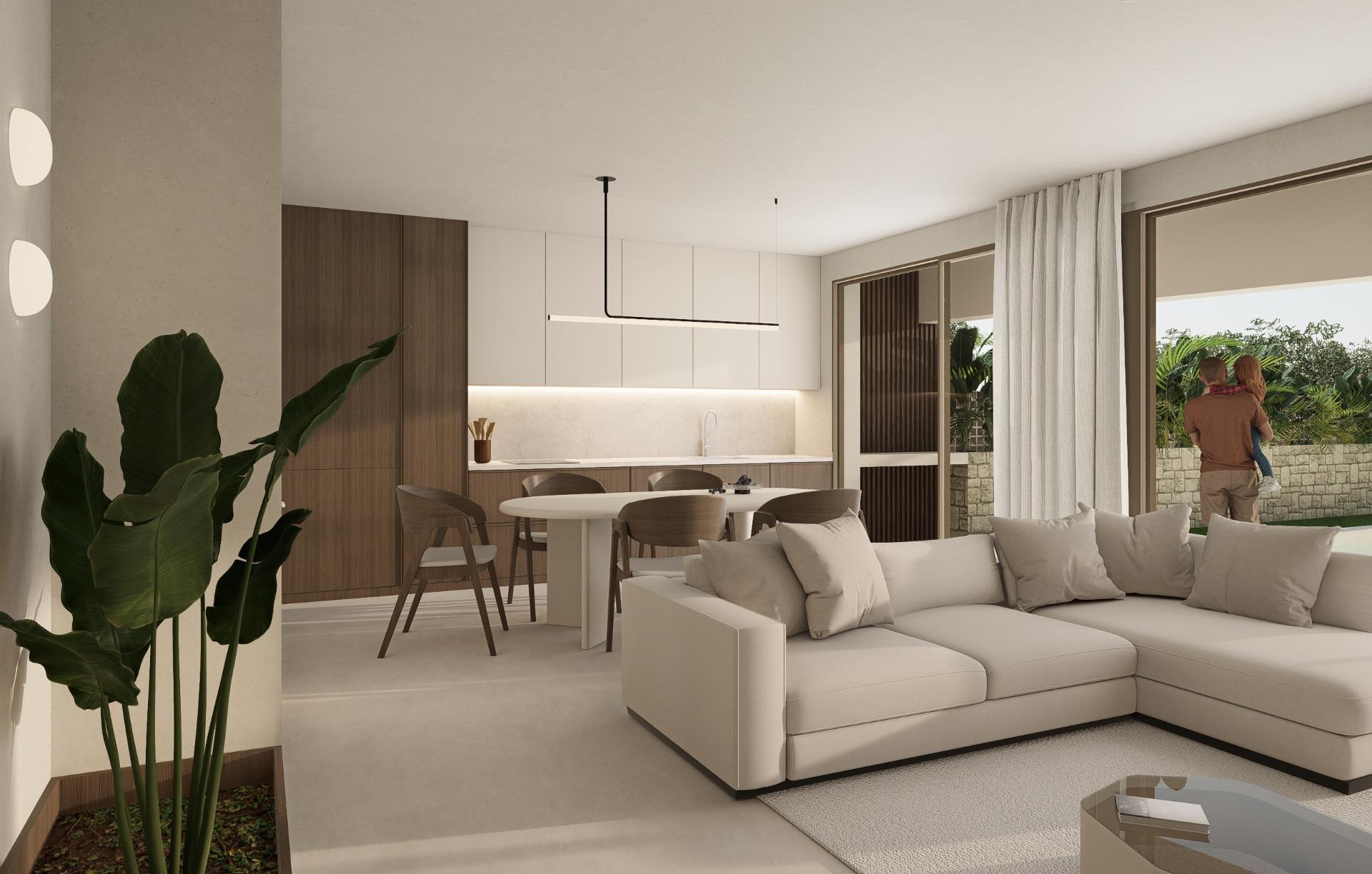4-7-97 OBRA NUEVA EN GRAN ALACANT. DRIE DOLLAR. JARDIN Y PROPIA PISCINA. MODELO BELLAS.
