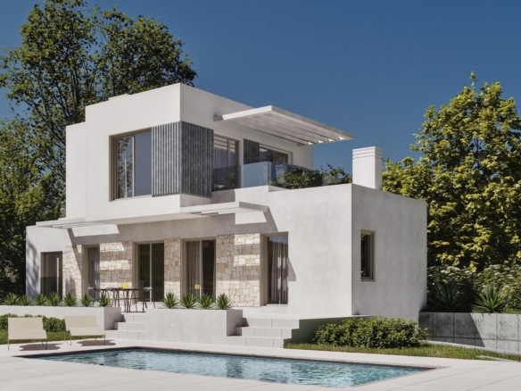 Independent villas of avant-garde design in Sierra Cortina