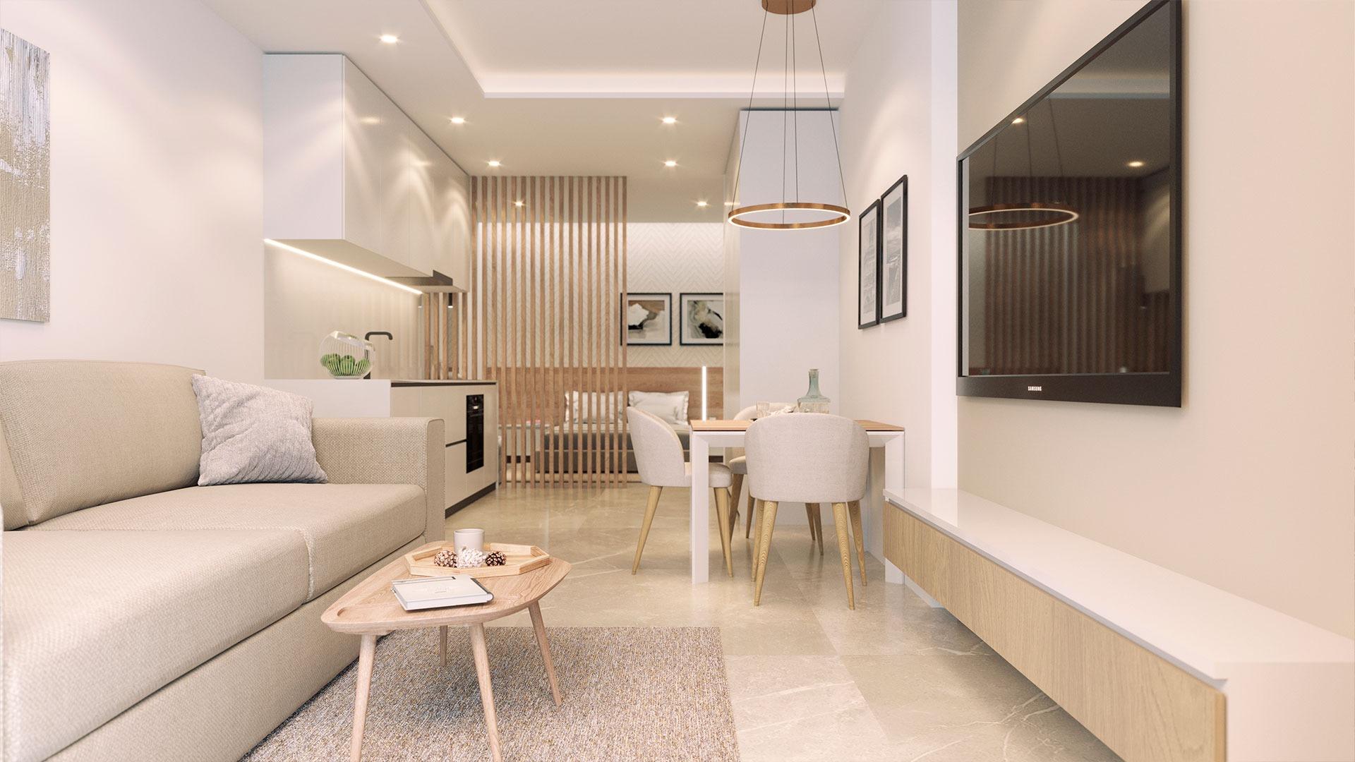 5-10-48 NEW BUILD IN PLAYA DE ACEQUION. 2 BEDROOMS. 2 BATHROOMS. COMMUNITY POOL. BARBECUE AND CHILL-OUT AREA.