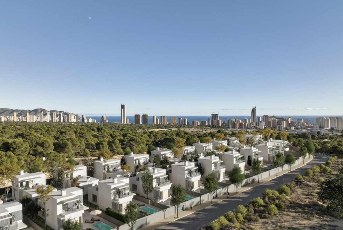 Independent villas of avant-garde design in Sierra Cortina