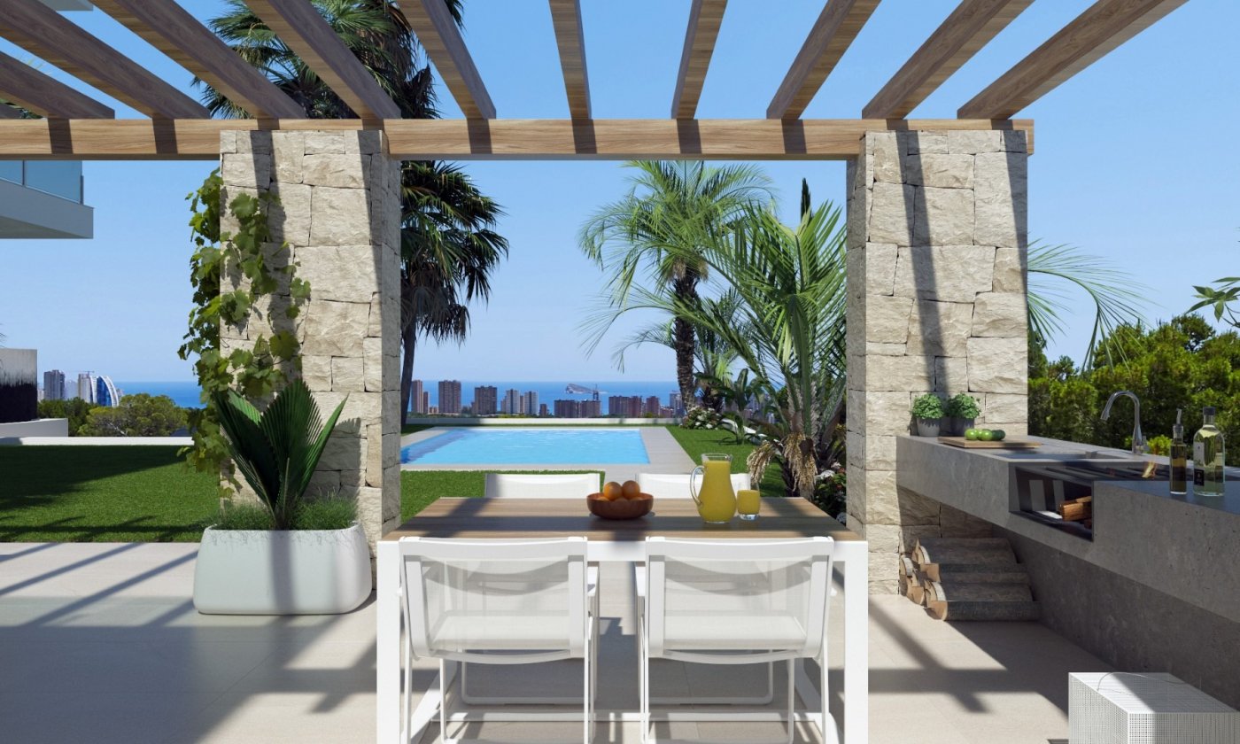 5-11-6 Villas independientes con piscina y vistas al mar en Sierra Cortina
