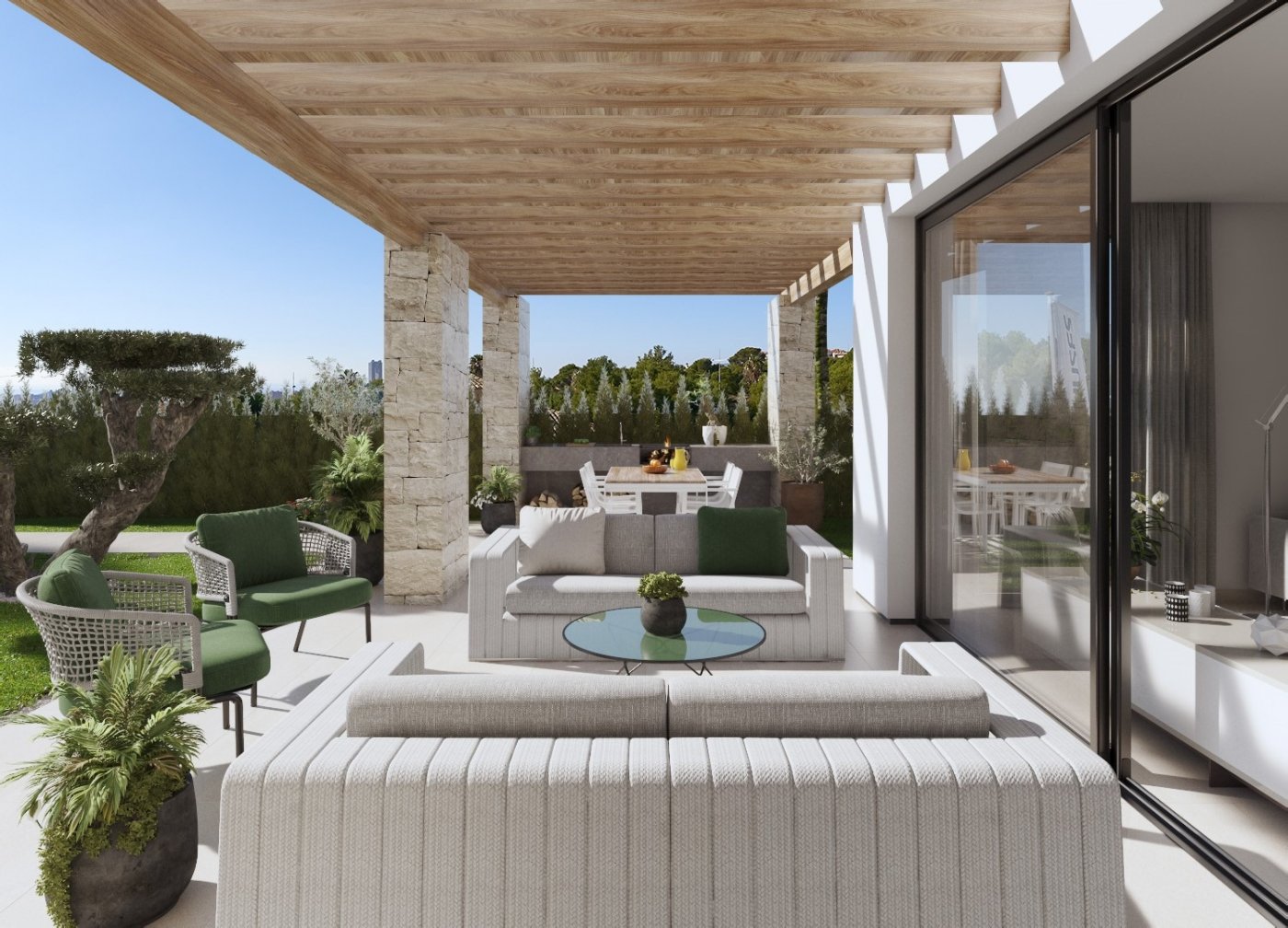5-12-6 Villas independientes con piscina y vistas al mar en Sierra Cortina