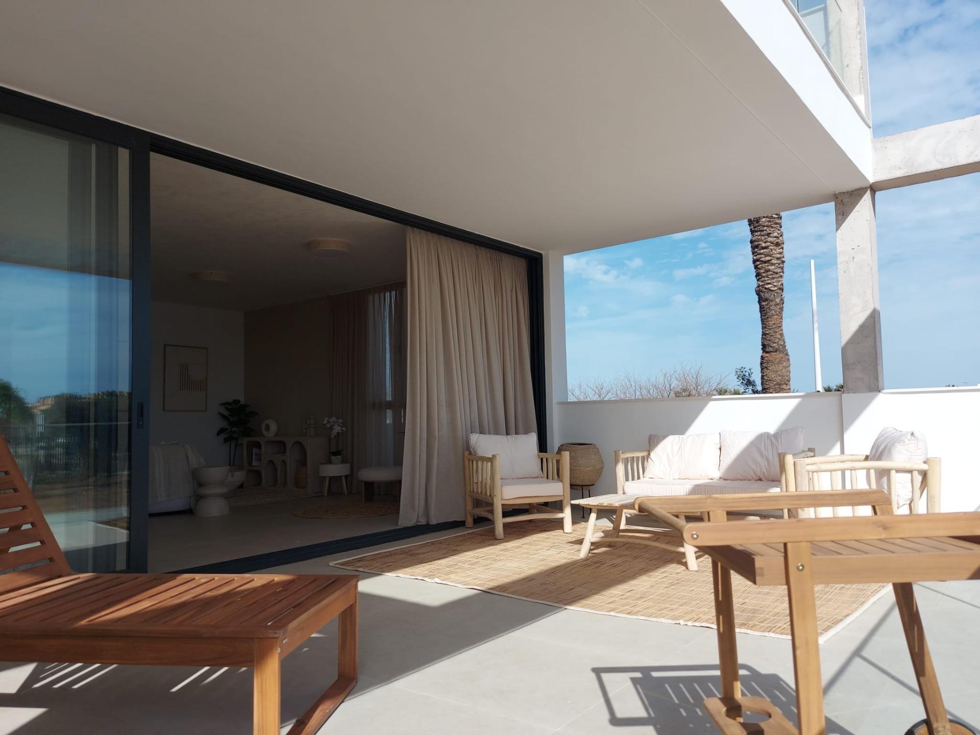 Apartment in Cabo de Palos with sea views and community pool