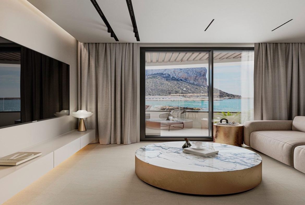 New designer apartments facing the Mediterranean Sea
