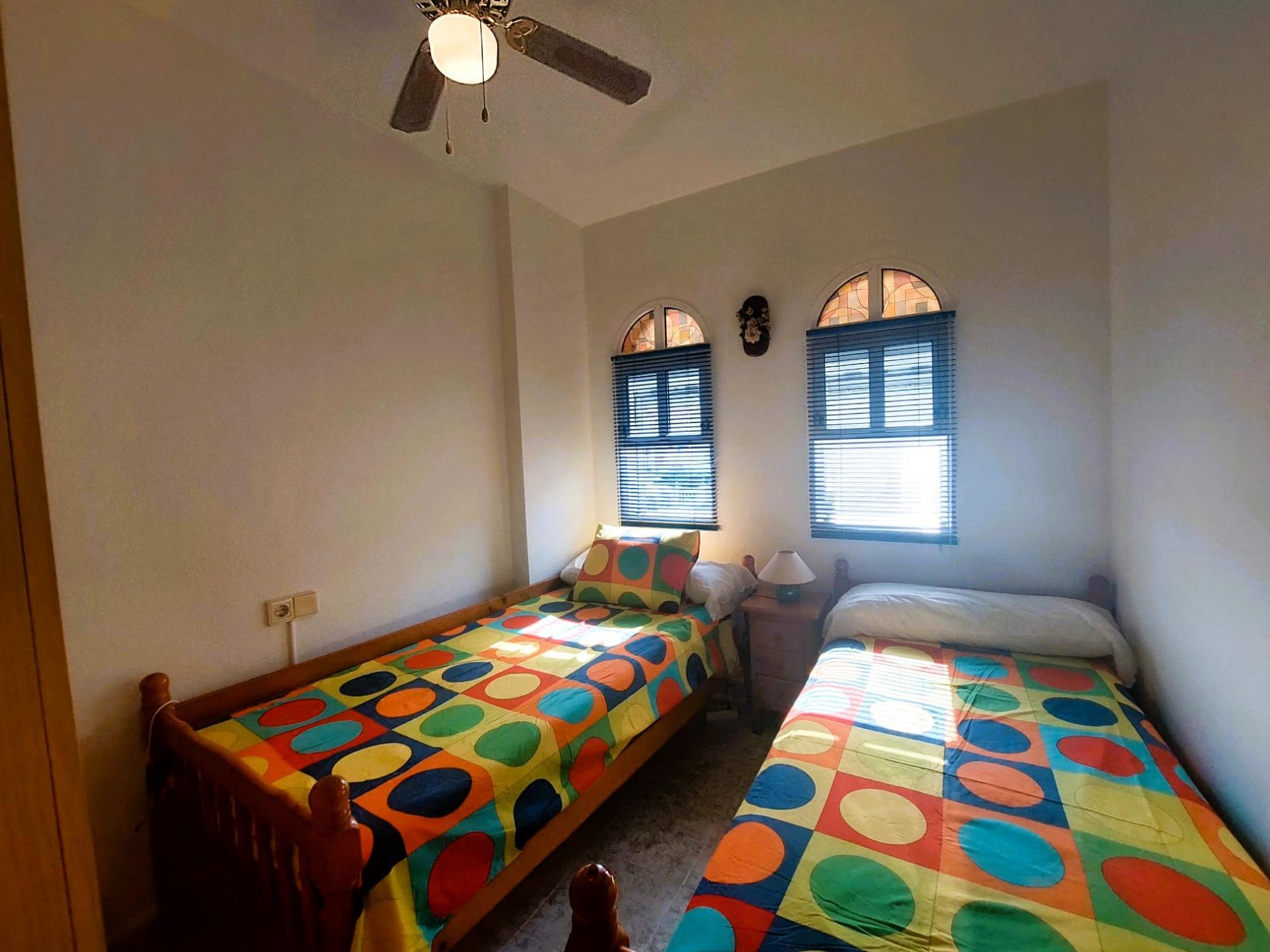 Nice bungalow on the upper floor with private solarium and sea views