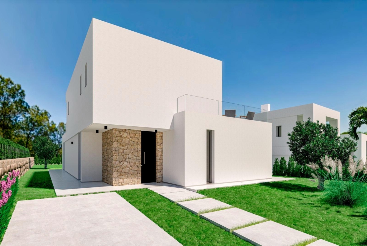 New luxury villas with private pool in Sierra Cortina