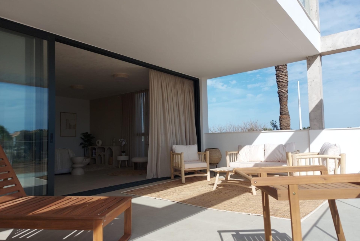 Apartment in Cabo de Palos with sea views and community pool