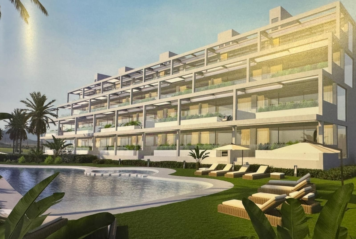 Apartment in Cabo de Palos with sea views and community pool