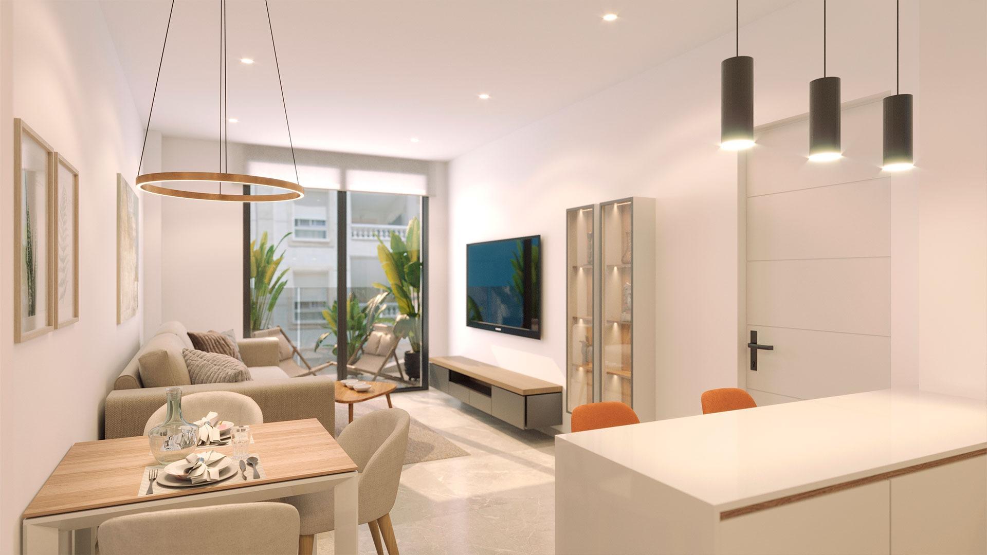5-20-32 NEW BUILD IN PLAYA DE ACEQUION. 2 BEDROOMS. 2 BATHROOMS. COMMUNITY POOL. BARBECUE AND CHILL-OUT AREA.