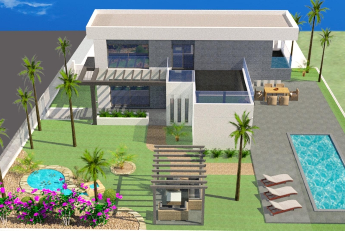 Independent villas with fully customizable pool